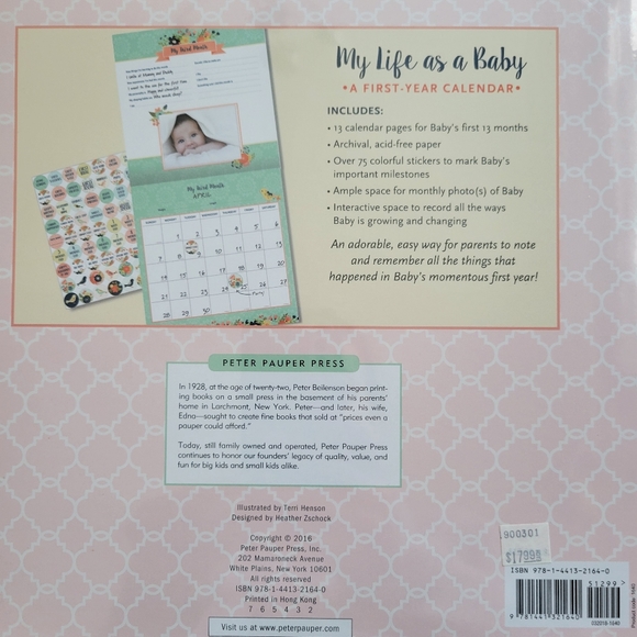 Baby's first year calendar - Picture 2 of 3